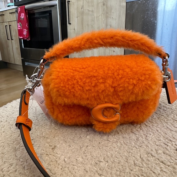 Coach X Lil Nas Tabby 12 Shearling Mandarin orange - Picture 2 of 7